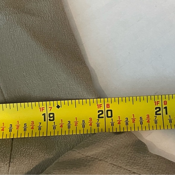 Hugo Buscati Tan Silk Double Breasted Vintage Blazer Size 6 - Picture 10 of 12